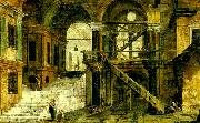 MARIESCHI, Michele trapphuset i ett renassanspalats oil painting artist